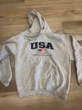 Gray USA Graphic Hoodie